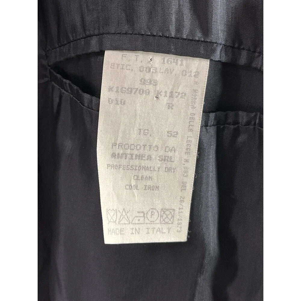 EMPORIO ARMANI Sport Coat Men 42R Black Textured Soft Stretch Tech Fabric Blazer